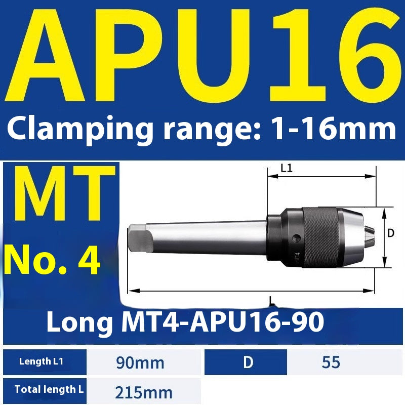 1077-APU one-piece self-tightening drill chuck BT30/BT40/BT50-APU08/13/16 drill bits straight shank milling cutter bits Shandong Denso Pricision Tools Co.,Ltd.